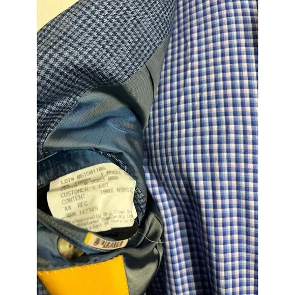 Hickey Freeman X Loro Piana Super 150's Sport Coat Jacket Gray Men's 44R Nice